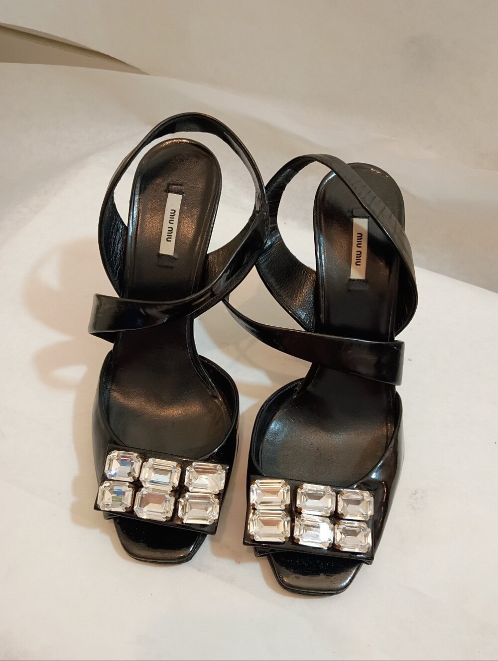 Vintage Miu Miu Crystal Shoes Patent